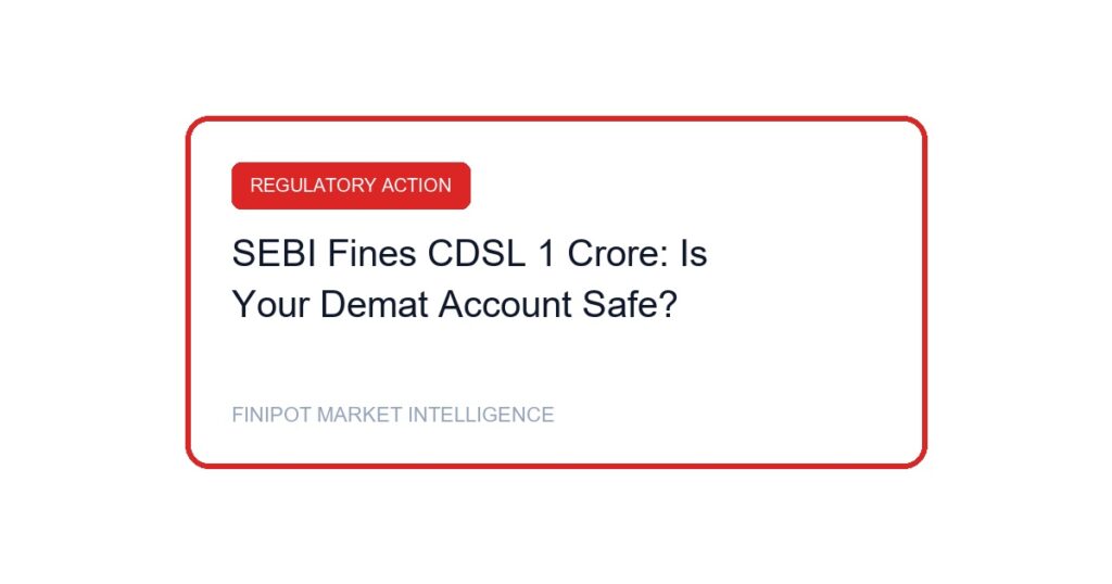 SEBI CDSL Fine Cybersecurity Malware Demat Safety