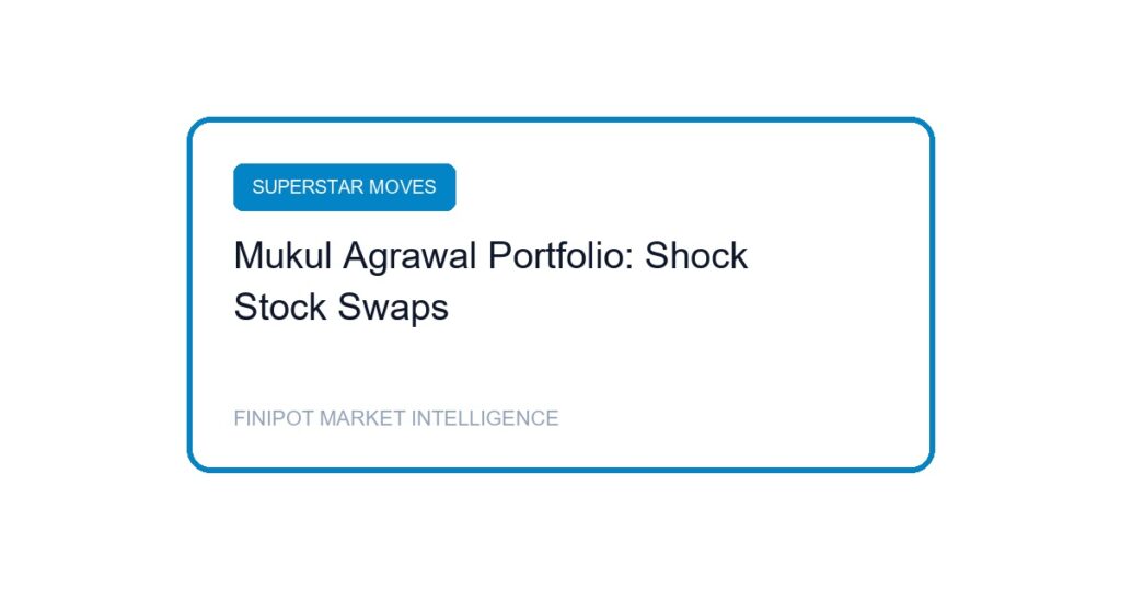 Mukul Agrawal Portfolio Rebalancing Stock Swaps D-Street