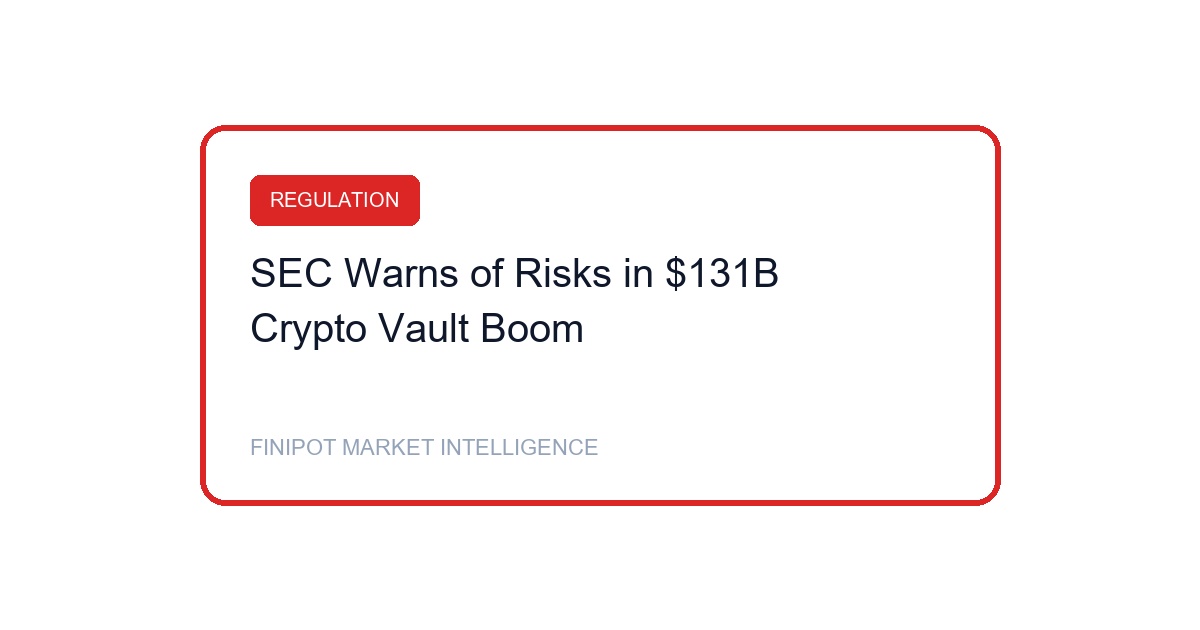 SEC Commissioner Warns Crypto Vault Securities Risks