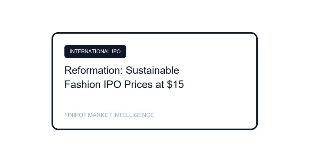 Reformation NYSE IPO REF stock price