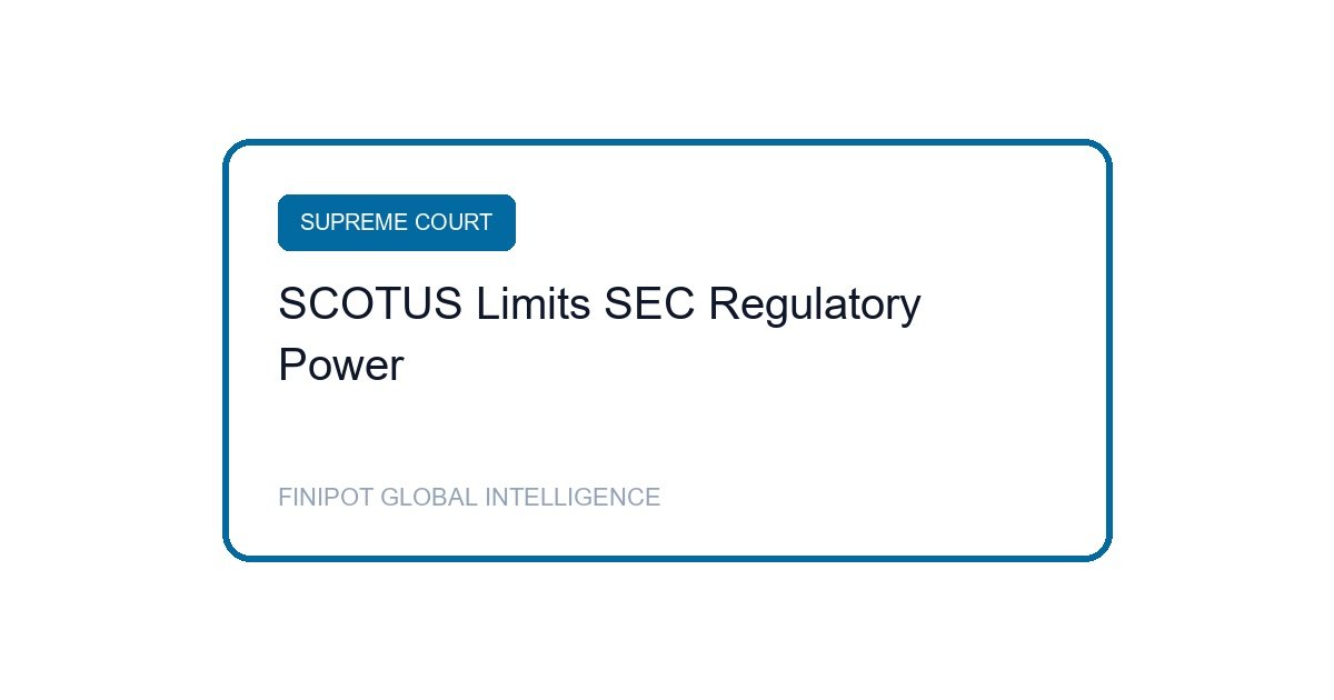 SCOTUS Limits SEC Crypto Enforcement Cover