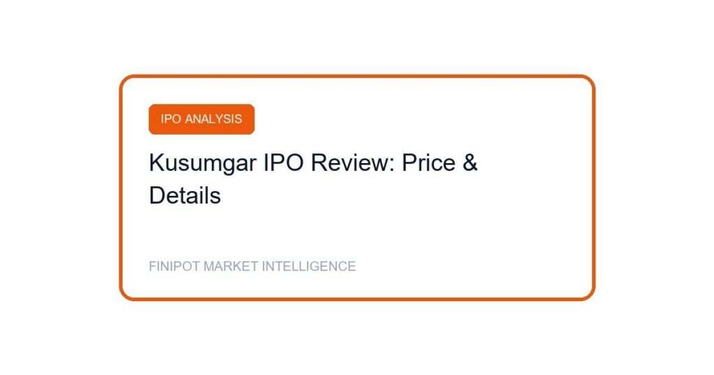Kusumgar Limited IPO Review Cover